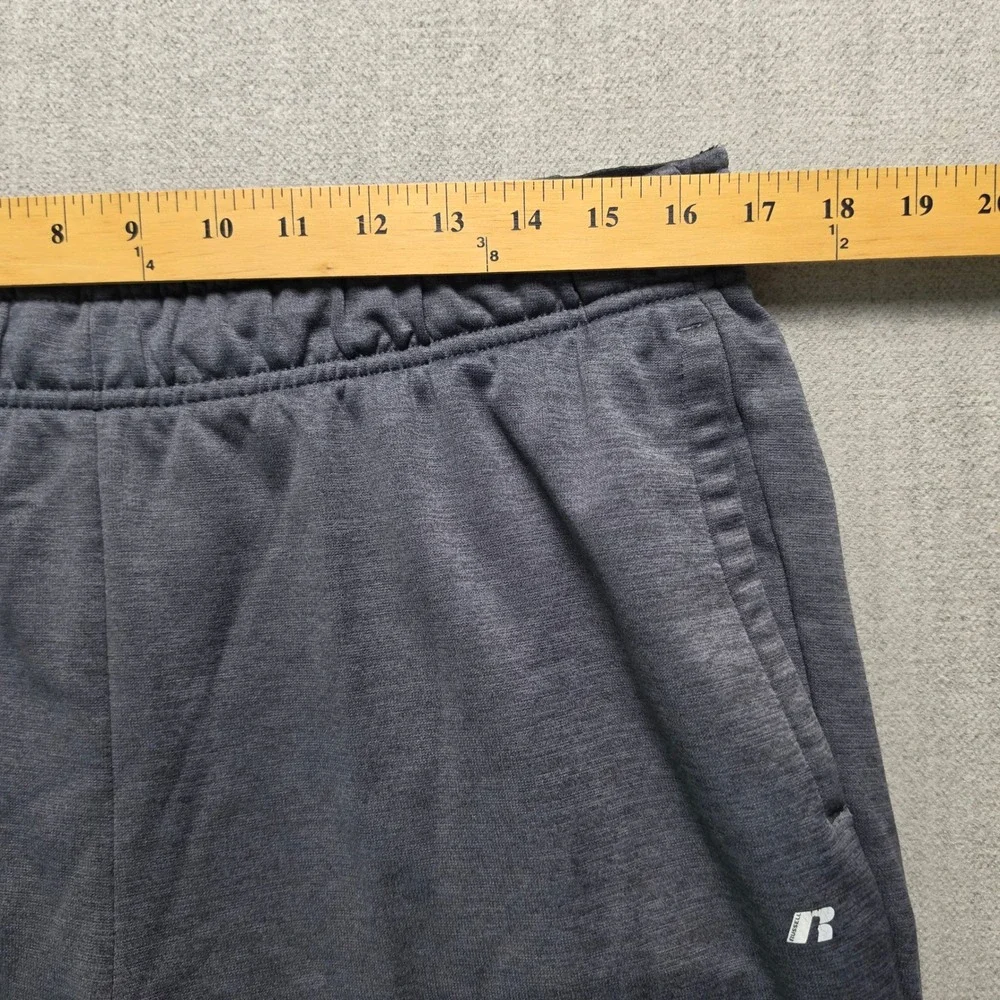 Russell Athletic Joggers Men Large Gray Heathered Tapered Sweatpants